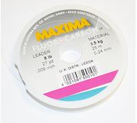 Maxima Fluorocarbon 8lb 25m Leader Spool 6 Pack 20MAX, 8 lb