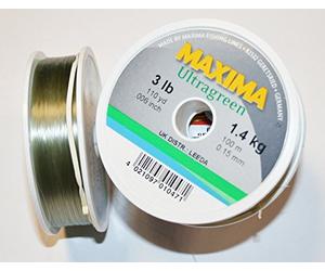Maxima Monofilament - Ultragreen - 3lb - 100m Spool