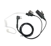 MaximalPower Headset Earpiece with Kevlar Reinforced Cable 2-Pin for Motorola Two-Way Radios Surveillance Headset (RHF MOT 2PIN HQ) 1 Black