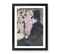 Maxime Dethomas By Henri De Toulouse Lautrec Classic Painting Framed Print | A4 Black Framed Wall Art | Ready to Hang | Classic Historical Picture | Living Room Bedroom Lounge Office