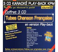 Maxime Le Forestier - Coffret 3 CD Karaoké Play-Back Kpm Tubes Chanson Française Vol.03