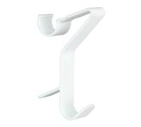 Maximex Flexi Round Radiator Hooks, White, Set of 3, Towel Hooks for Bathroom Radiators, Plastic (ABS), 2.5 x 13 x 8.8 cm, White