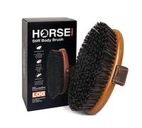 MAXIMILIAN World Class Handmade Equine Stiff Body Horse Brush. Professional Equine Grooming Tools. Effortlessly Removes Mud, Sweat and Dirt from Your Horses Hair.