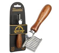 MAXIMILIAN World Class Handmade Wooden Undercoat Dematting Comb for Cats and Dogs. Long Rounded Blades Pet Dematting Fur Rake Brush Tool with Safety Edges.