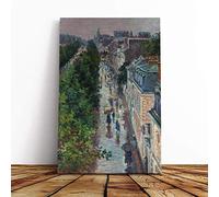 Maximilien Luce Parisian Street Canvas Print | Gallery Wrapped 30mm Frame Wall Art | 20x14 inches | Ready to Hang | Modern Cityscape Picture | Living Room Bedroom Lounge Office