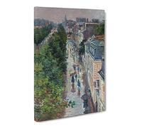 Maximilien Luce Parisian Street Canvas Print | Gallery Wrapped 30mm Frame Wall Art | 24x16 inches | Ready to Hang | Modern Cityscape Picture | Living Room Bedroom Lounge Office