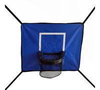 Maximize Fun Times Indoor and Outdoor Use of the Adjustable Basket Ball Hoop on a Jump Bed (Blue)