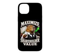 Maximize Shareholder Value Ironic Capybara Finance Bro Meme Case for iPhone 14 Plus