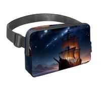 Maximize Your Adventure with our Travel Waist Pack, Crossbody Bag for Running, Hiking, Cycling, Ideal for Men and Women, Ancient Space Ship