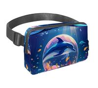 Maximize Your Comfort and Convenience with our Adjustable Strap Fanny Bag, Ideal for Traveling, Running, and Cycling, A Must-Have for Men and Women, Dolphin Crystal Ball