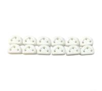 Maximize Your Instrument's Potential with 12PCS String Retainers Ideal for Classical For Guitars & Ukuleles to Improve Sound (White)