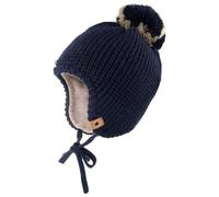 maximo - Boy's Inkamütze m. Pompon u. Band - Beanie size 49-51 cm, blue