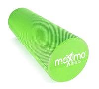 Maximo Fitness Foam Roller - Exercise Rollers for Trigger Point Self Massage and Muscle Tension Relief, 15cm x 45cm Massager for Back, Legs, Workouts, Gym, Pilates and Yoga, Green