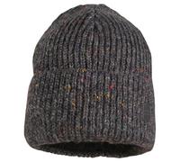 maximo - Girl's Beanie with Effect Yarn Jersey Lining and Turn-up - Beanie size 55-57 cm, grey