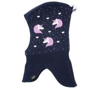 maximo - Girl's Slouch Hat Jacquard Unicorn - Beanie size 53-55 cm, blue