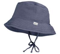 maximo - Kid's Mini Hut Band Musselin Futter - Hat size 47 cm, blue