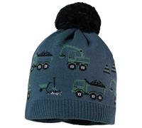maximo - Mini Boy's Mütze mit Pompon - Beanie size 53-55 cm, blue