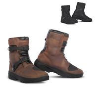MAXIMO-MOTO Men’s Short Ankle Motorbike Boots Waterproof Riding Shoes with Secure Buckle & Hook and Loop Closure and Durable Anti-Skid Sole