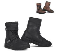MAXIMO-MOTO Men’s Short Ankle Motorbike Boots Waterproof Riding Shoes with Secure Buckle & Hook and Loop Closure and Durable Anti-Skid Sole