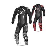 MAXIMO-MOTO Motorbike 1PC suit for Men Motorcycle CE Approved EN: 17092-2:2020 CE Certified Class AAA rating Suit (Black/White, 48/S)