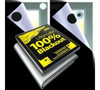MaximoLife® Ultimate 100% Blackout | Stops Winter Heat Loss & Summer Heat | Unique Cutting Grid For Easy Cut-To-Fit | Dual No-Drill Mount | Suction Grip + Hook & Loop Built For Extreme Heat & Cold
