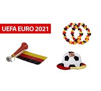 MaxiMondo Unisex_Adult Fan-Set Deutschland 2 Germany, Black, 1