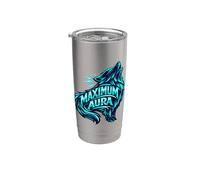 Maximum Aura Howling Wolf Graphic Stainless Steel Insulated Tumbler