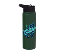 Maximum Aura Howling Wolf Graphic Stainless Steel Insulated Water Bottle