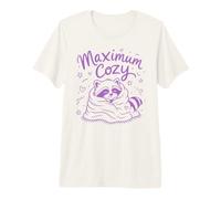 Maximum Cozy Cute Raccoon Cozy Blanket Premium T-Shirt