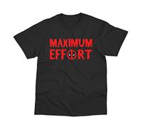 Maximum Effort Inspired by Deadpool T-Shirt (XXL) Black
