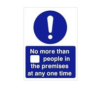 Maximum number of people social distancing zone sign Fill in with a marker pen how many people are allowed in at any time Safety sign Window, Door or Wall Sign to stop the spread A4 size