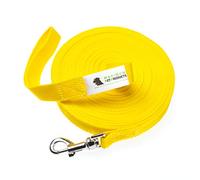 Maximum Pet Products Dog & Horse Training Lunge Lead. 25mm - 1" Wide. Very Strong (Yellow) 65ft/20m