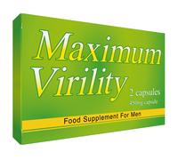 Maximum Virility Food Supplement for Men 2 Pack