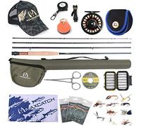 MAXIMUMCATCH Maxcatch Amigo Fly Fishing Rod and Reel Combo 9FT 4-Piece 4/5/6/7/8 Weight Complete Fishing Outfit