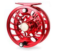 MAXIMUMCATCH Maxcatch Dunn Fly Reel Saltwater Waterproof Fly Fishing Reel Fully Sealed Drag 2-7wt (Vermilion Red, 4/5wt)
