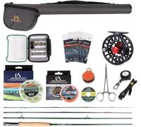 MAXIMUMCATCH Maxcatch Premier Fly Fishing Rod & Avid Reel Combo (6 wt -9' Half-Handle Rod,5/6 Reel)