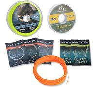 MAXIMUMCATCH Maxcatch Weight Forward Floating Fly Fishing Line 100ft Yellow, Orange, Teal Blue, Moss Green, Pink (WF1F/2F/3F/4F/5F/6F/7F/8F/9F/10F) (Line Combo Orange, WF4F 100FT)