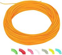 MAXIMUMCATCH Maxcatch Weight Forward Floating Fly Fishing Line 100ft Yellow, Orange, Teal Blue, Moss Green, Pink (WF1F/2F/3F/4F/5F/6F/7F/8F/9F/10F) (Fly Line Orange, WF4F 100FT)