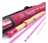 MAXIMUMCATCH Maxcatch Women's Elegant Pink Fly Fishing Rod: 2/5-weight with Rod Tube (Elegant 6'6'' 2wt 4sec rod)