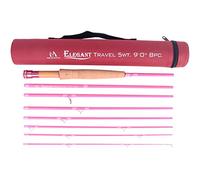 MAXIMUMCATCH Maxcatch Women's Elegant Pink Fly Fishing Rod: 2/5-weight with Rod Tube (Elegant Travel 9' 5wt 8sec rod)