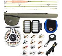 MAXIMUMCATCH Ultra-lite Fly Rod for Streams Panfish/Trout Fishing 1/2/3 weight (Ultra-lite Rod Combo, 6'6'' 2wt 4pcs)