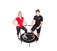 Maximus Bounce & Burn Folding Indoor Mini Trampoline Rebounder for Adults. Fun Way to Lose Weight, Stay Healthy & Get FIT! Plus Exercise Workout DVD | Handle Bar & Bounce Counter | New 2023 Model