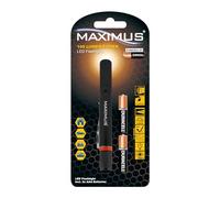MAXIMUS LED Flashlight 1W 105lm - Ultra-Bright 105 Lumens, 42m Long-Range Beam, Durable Aluminium, Waterproof IP20 - Perfect for Camping, Emergencies & Work
