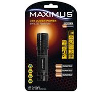 MAXIMUS LED Flashlight 5W 350lm - Ultra-Bright 350 Lumens, 160m Long-Range Beam, Durable Aluminium, Waterproof IP44 - Perfect for Camping, Emergencies & Work