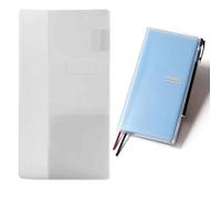 MAXIN Clear Cover for Hobonichi Weeks Planner,8.18 x 7.75 Inches,Transparent PVC Note Protectors for Travel Diaries(1-Pack)