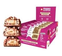 MaxiNutrition Creamy Core Protein Bar, Low in Sugar - 14g Protein - Strawberry Yoghurt, 193 kcal per Serving, 12 x 45g NO ARTIFICIAL COLOURS & FLAVOURS, NEW IMPROVED TASTE