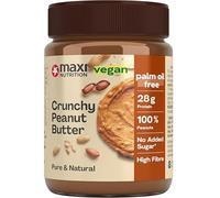 MaxiNutrition Crunchy Peanut Butter, 350 g, 100% Peanuts, No Sugar, high in Protein, No Palm Oil