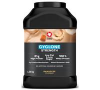 MaxiNutrition - Cyclone, Banoffee - Premium Whey Protein Powder with Added Creatine, Glutamine & HMB - Low in Sugar and Fat, Vegetarian-Friendly - 31g Protein, 204 kcal per Serving, 1.26kg