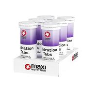 MaxiNutrition Hydration tabs, Black Currant, Zero Sugar| Effervescent Electrolyte Tablets| for Improved Hydration and Recovery | Suitable for Vegans and Vegetarians | 6 x10 Tablets (6 Pack)