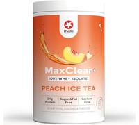 MaxiNutrition Maxclear Peach Ice Tea Clear Whey Protein Isolate, 24g Protein,104 Calories per Serving of Clear whey Isolate